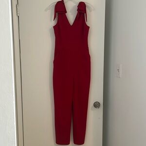 Aqua red jumpsuit